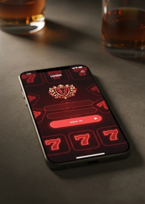 Interface of Redbet Casino login page showing fields for email and password, highlighting secure account access for players.